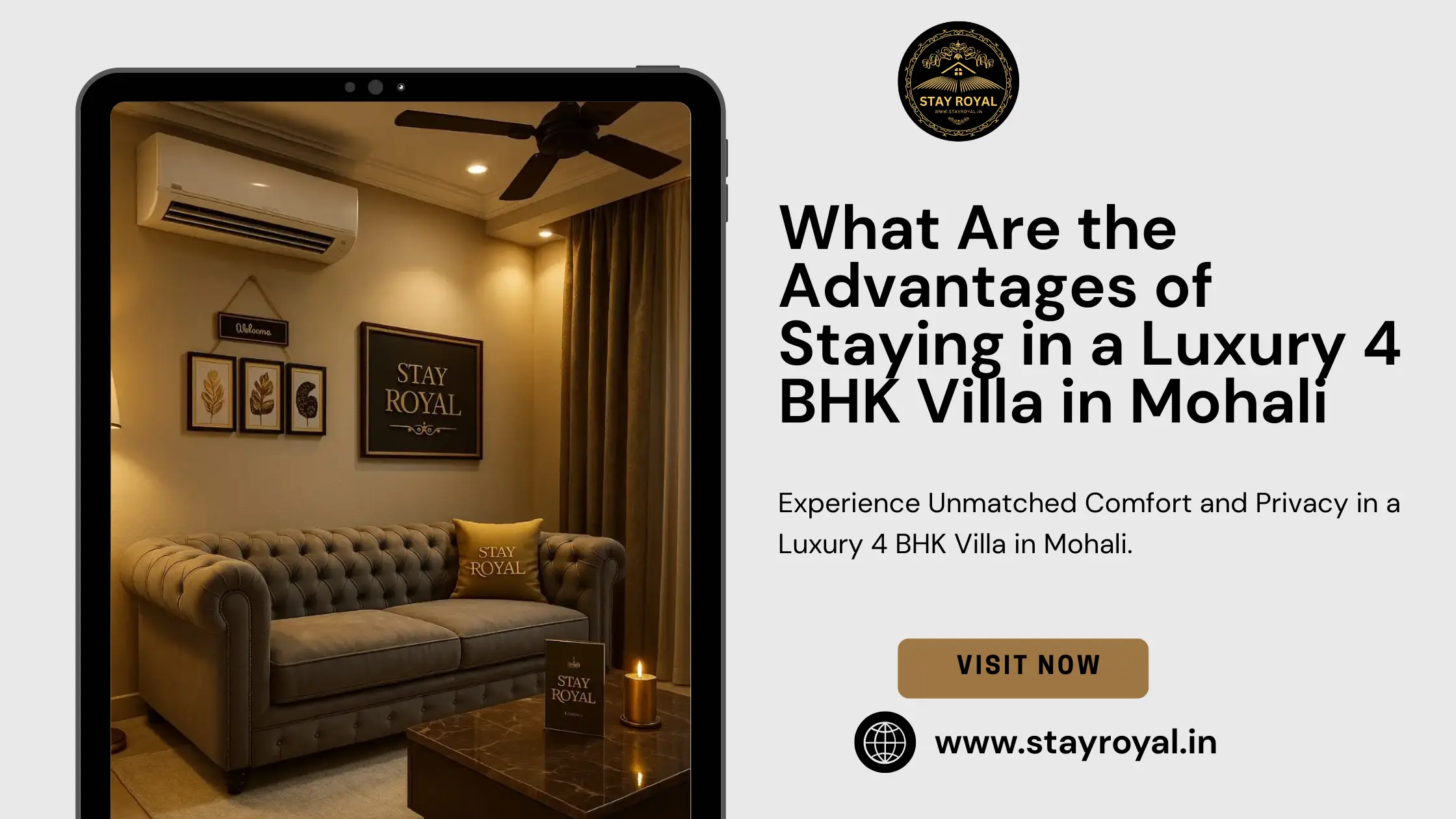 What Are the Advantages of Staying in a Luxury 4 BHK Villa in Mohali?
